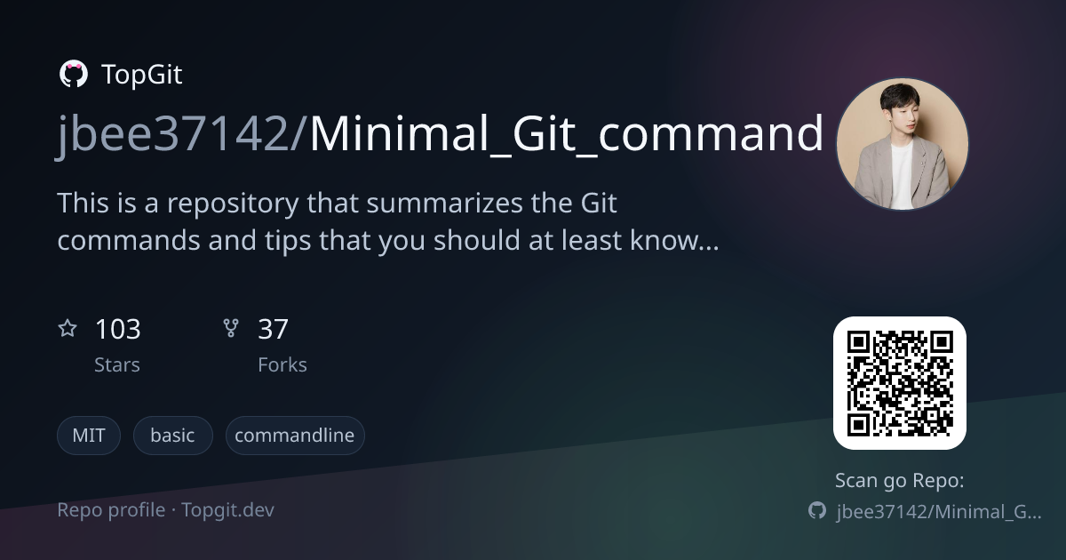 TopGit repo profile image for jbee37142/Minimal_Git_command