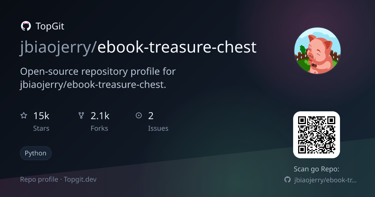 TopGit repo profile image for jbiaojerry/ebook-treasure-chest