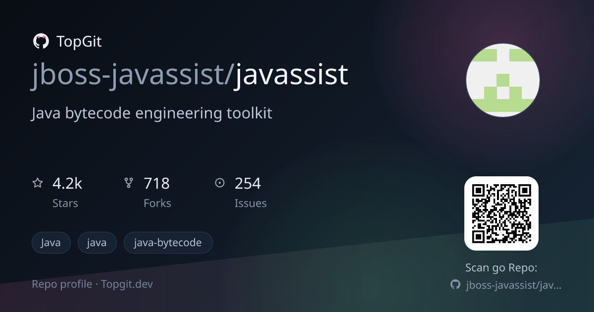 TopGit repo profile image for jboss-javassist/javassist