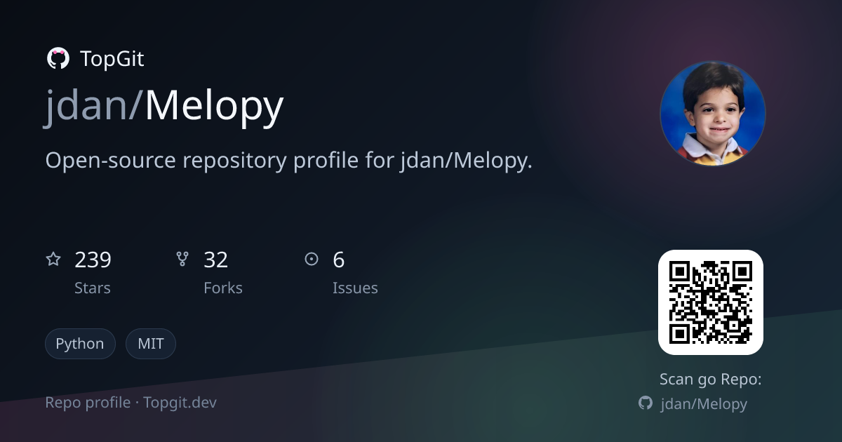 TopGit repo profile image for jdan/Melopy