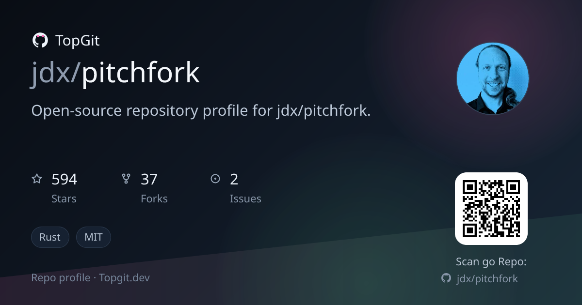 TopGit repo profile image for jdx/pitchfork