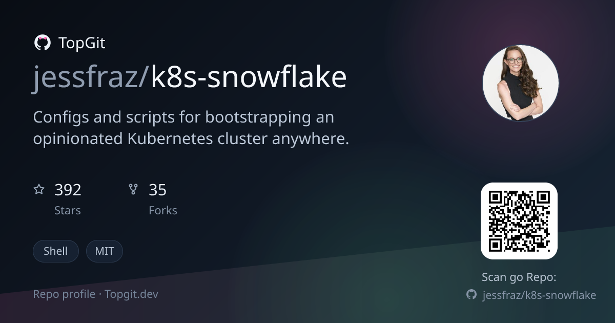 TopGit repo profile image for jessfraz/k8s-snowflake