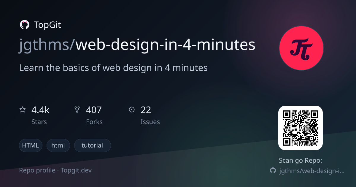 TopGit repo profile image for jgthms/web-design-in-4-minutes