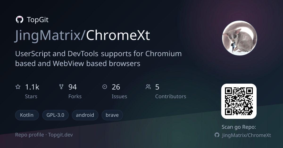 TopGit repo profile image for JingMatrix/ChromeXt
