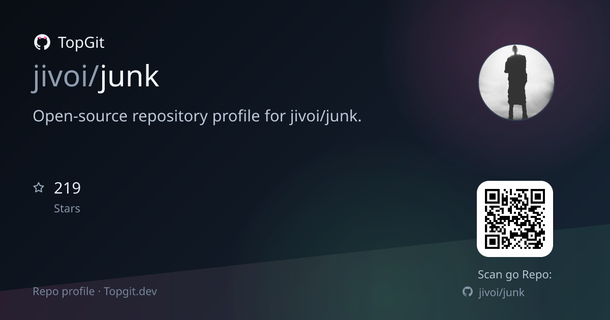 TopGit repo profile image for jivoi/junk