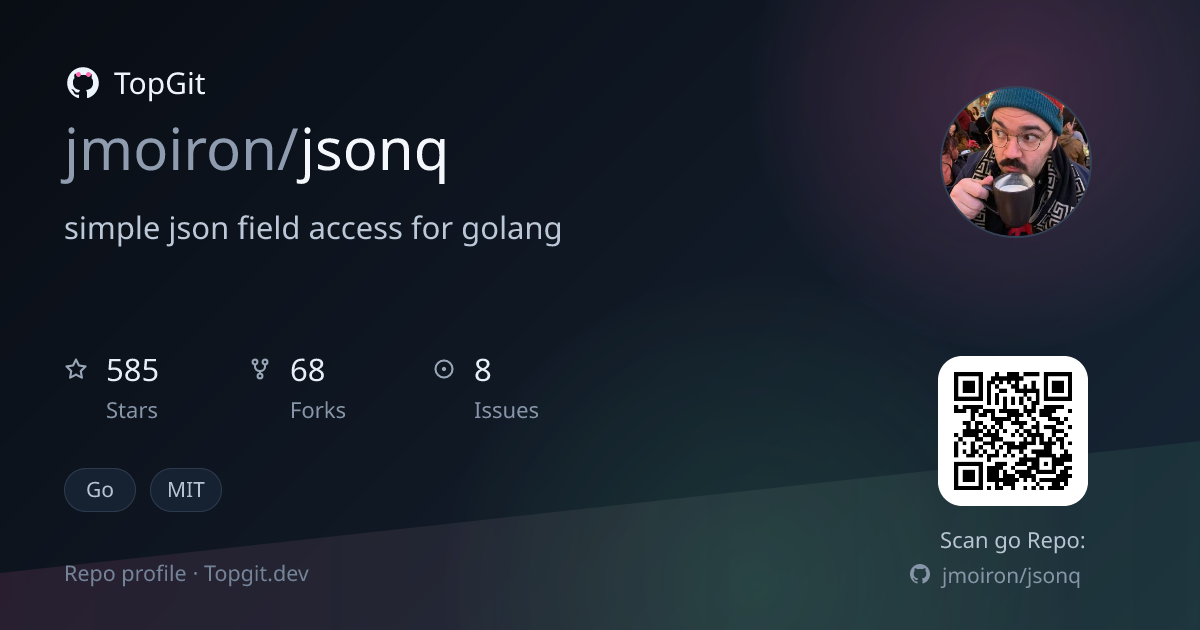 TopGit repo profile image for jmoiron/jsonq