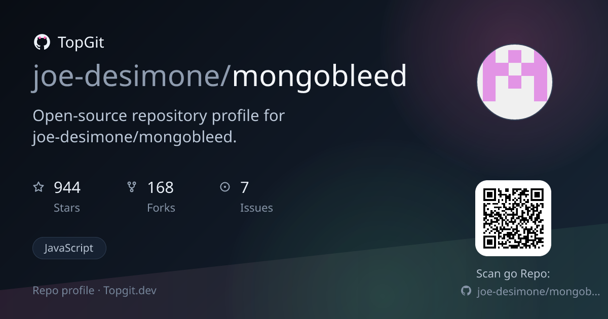 TopGit repo profile image for joe-desimone/mongobleed