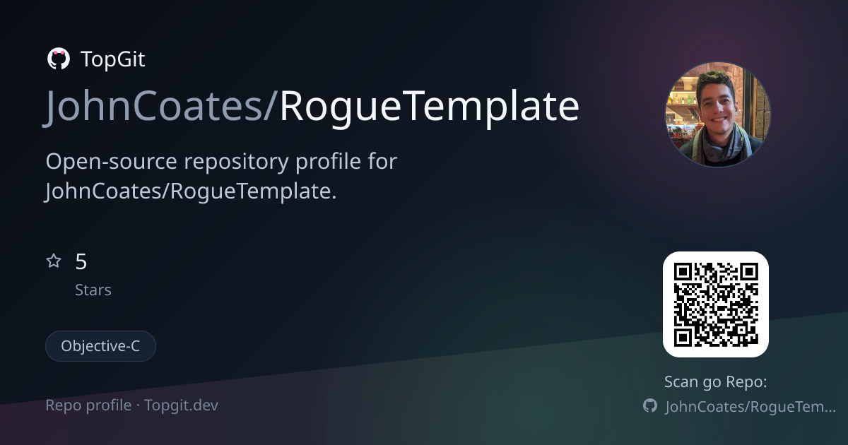 TopGit repo profile image for JohnCoates/RogueTemplate