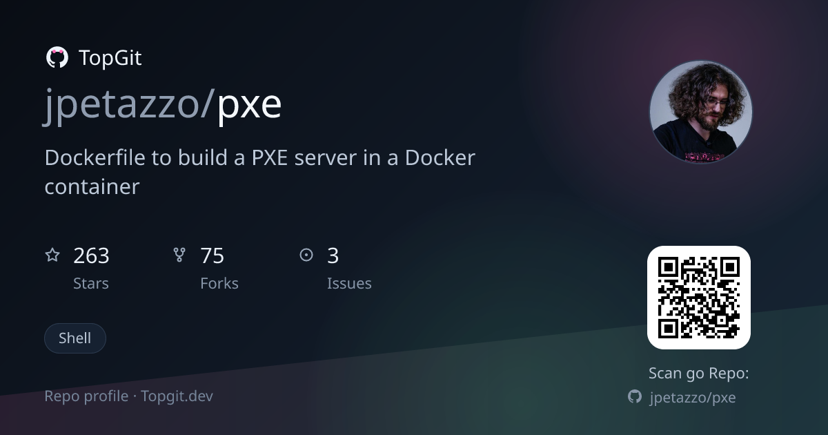 TopGit repo profile image for jpetazzo/pxe