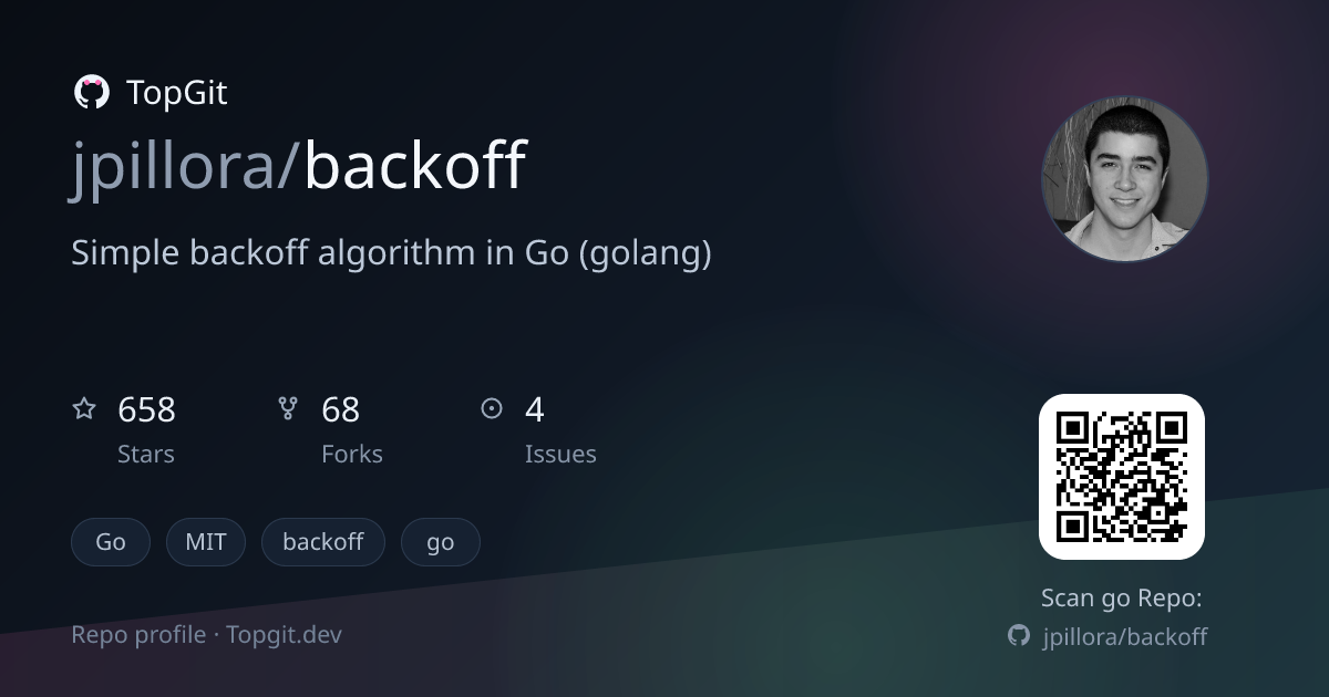 TopGit repo profile image for jpillora/backoff
