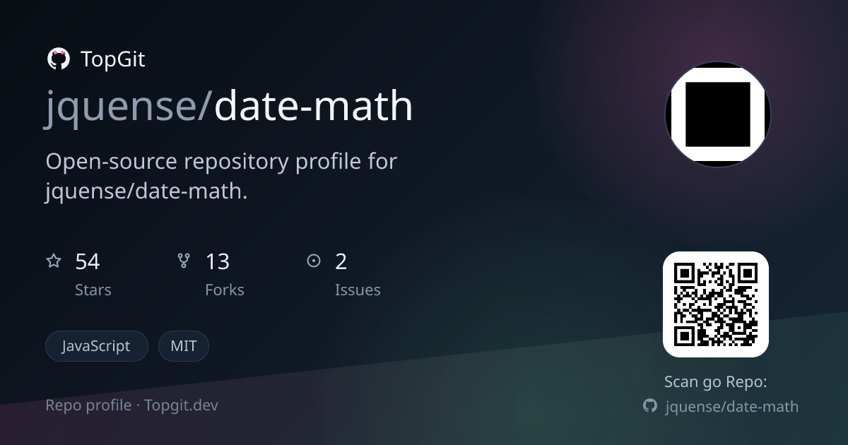 TopGit repo profile image for jquense/date-math