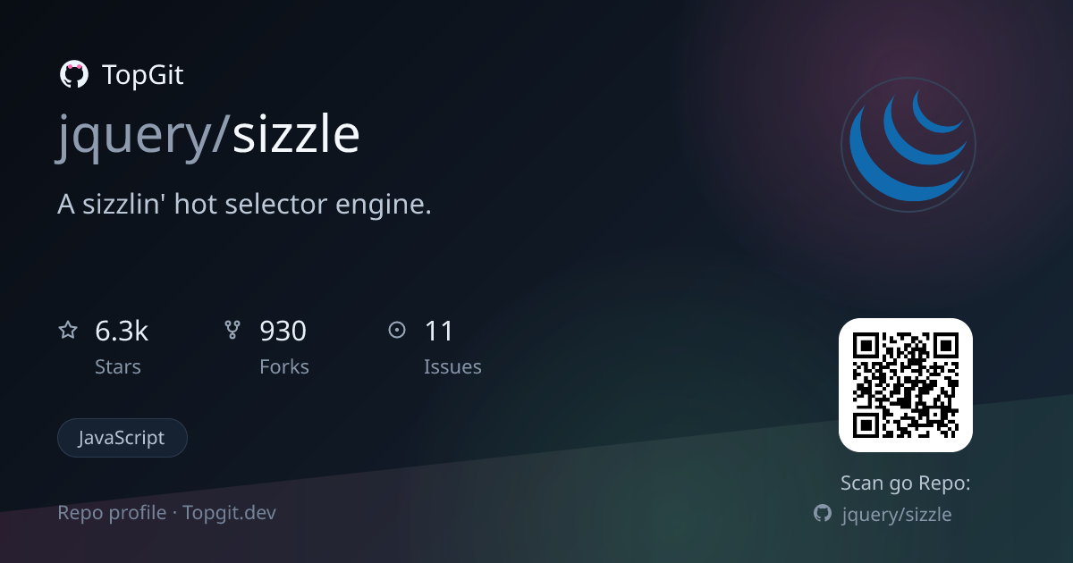 TopGit repo profile image for jquery/sizzle