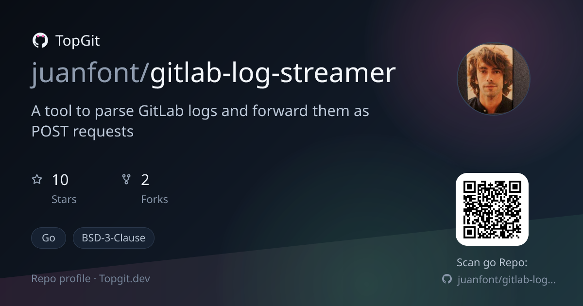 TopGit repo profile image for juanfont/gitlab-log-streamer