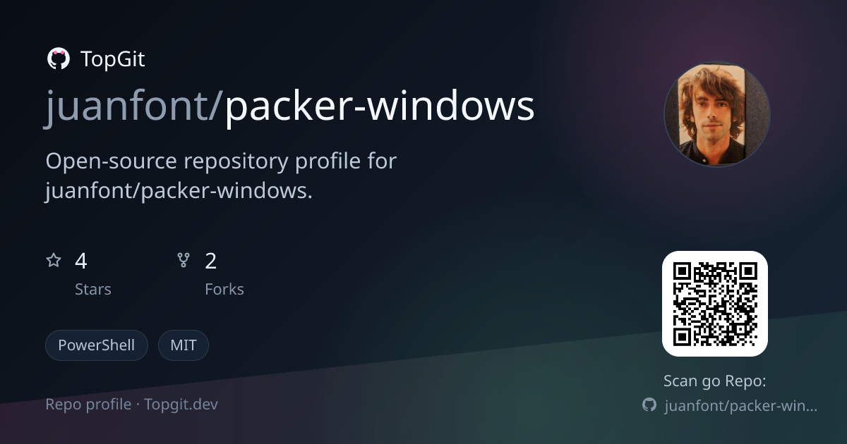 TopGit repo profile image for juanfont/packer-windows
