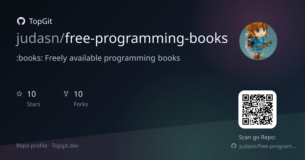 TopGit repo profile image for judasn/free-programming-books
