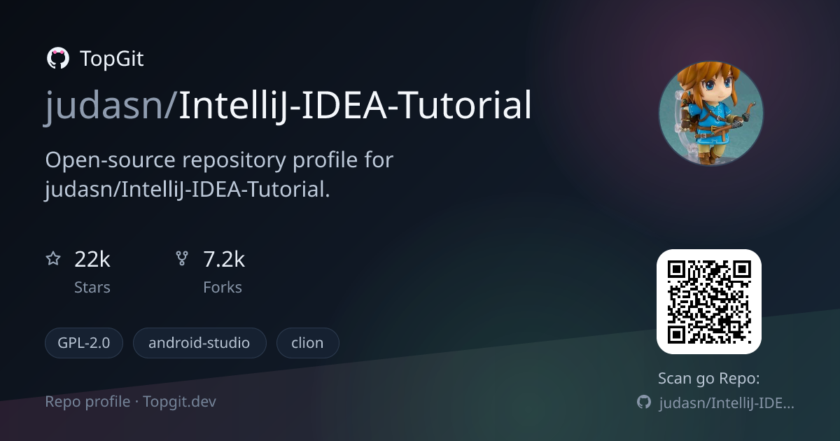 TopGit repo profile image for judasn/IntelliJ-IDEA-Tutorial