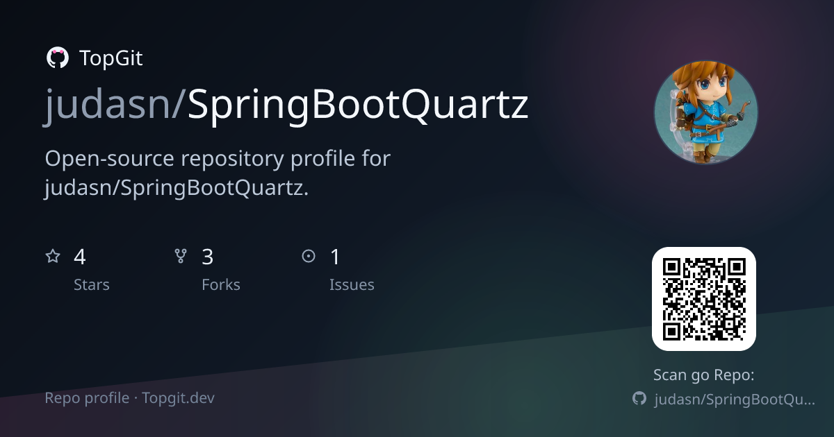 TopGit repo profile image for judasn/SpringBootQuartz