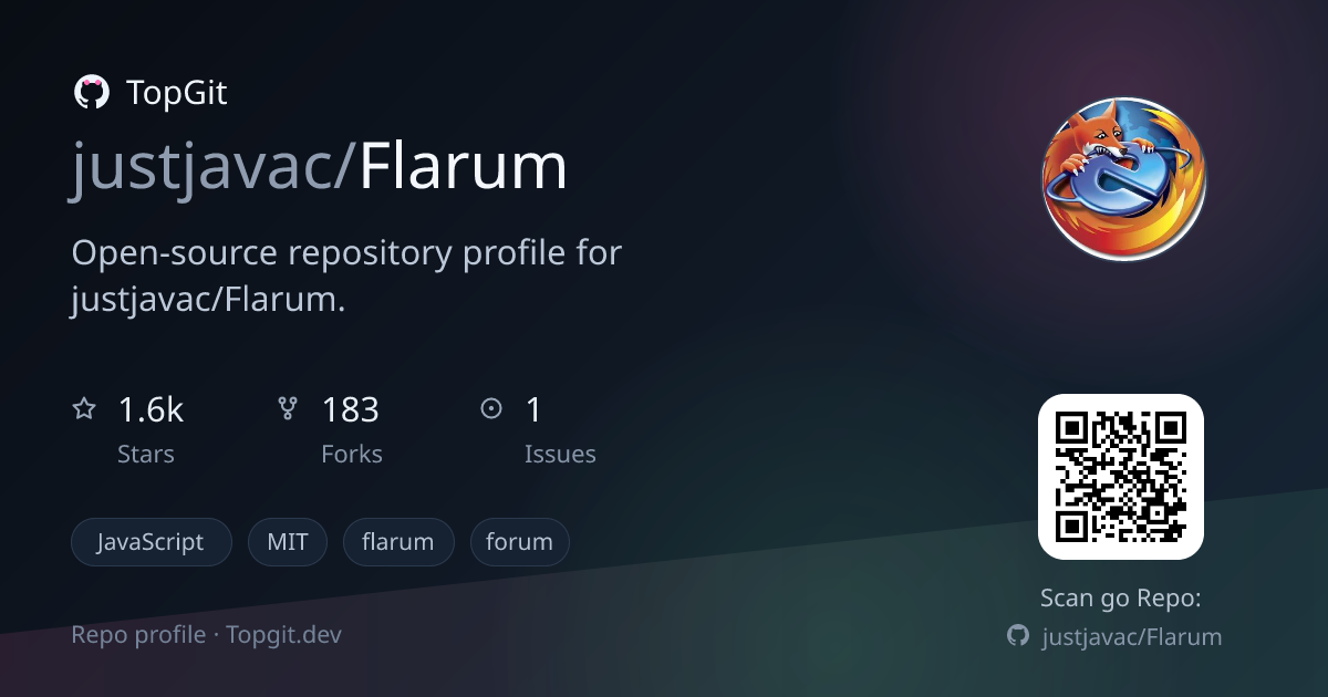 TopGit repo profile image for justjavac/Flarum