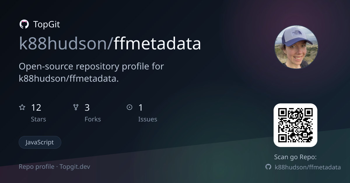 TopGit repo profile image for k88hudson/ffmetadata