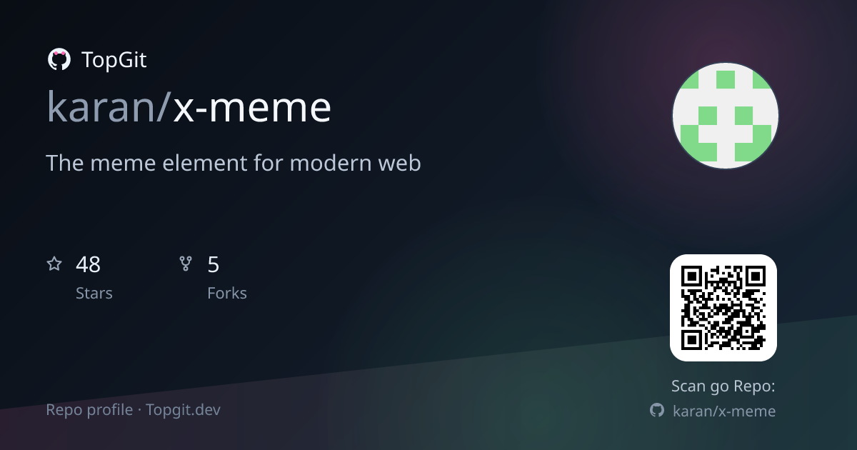 TopGit repo profile image for karan/x-meme