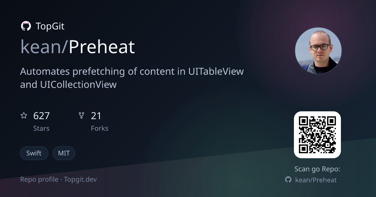 TopGit repo profile image for kean/Preheat