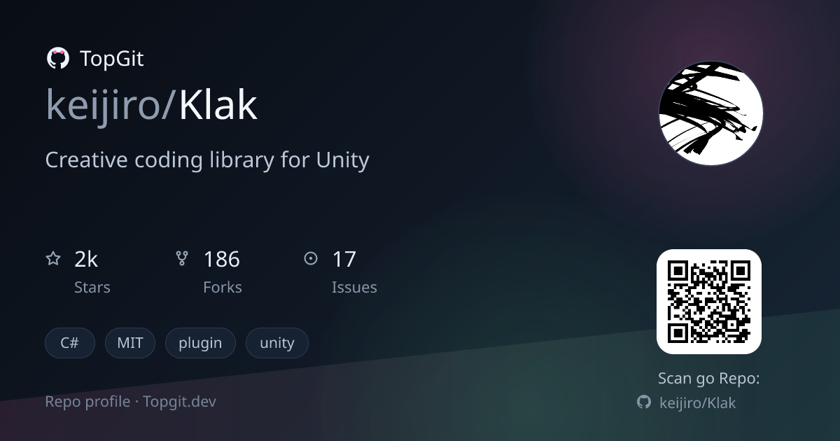 TopGit repo profile image for keijiro/Klak