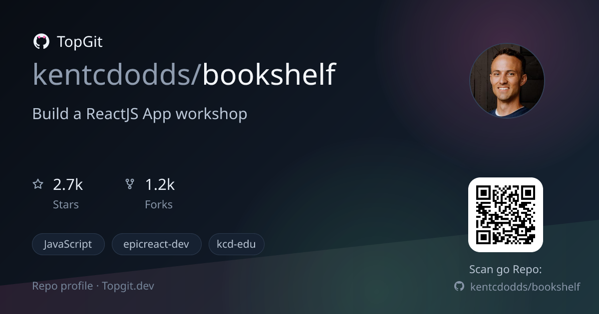 TopGit repo profile image for kentcdodds/bookshelf