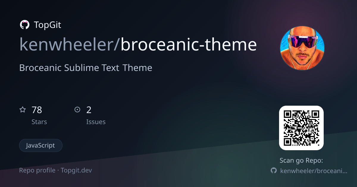 TopGit repo profile image for kenwheeler/broceanic-theme
