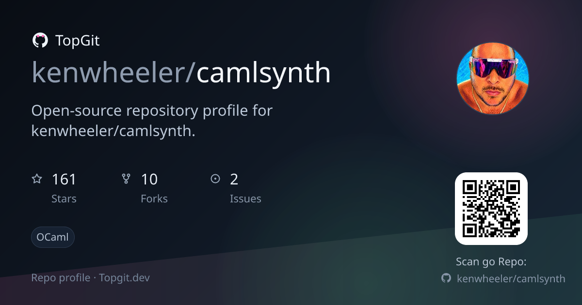 TopGit repo profile image for kenwheeler/camlsynth