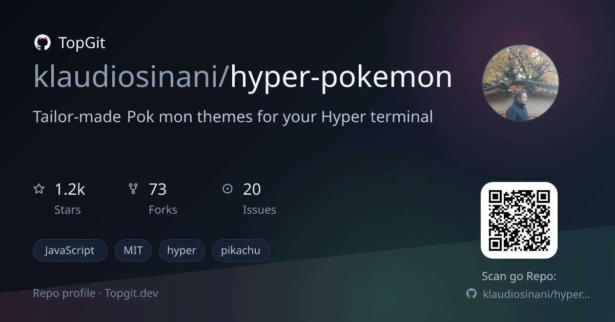 TopGit repo profile image for klaudiosinani/hyper-pokemon