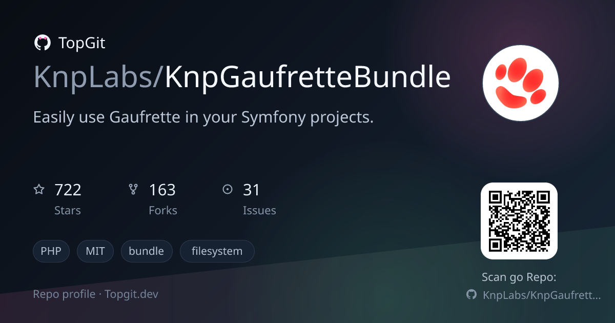 TopGit repo profile image for KnpLabs/KnpGaufretteBundle