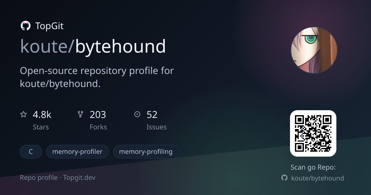 TopGit repo profile image for koute/bytehound
