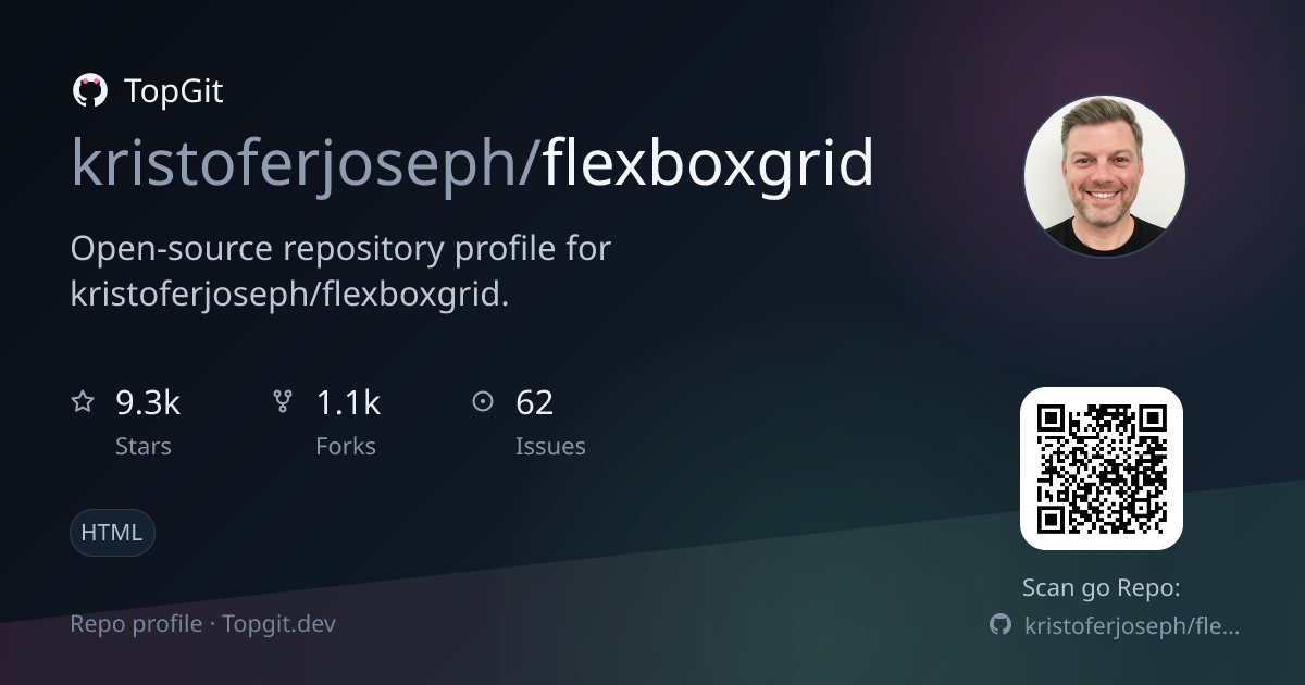 TopGit repo profile image for kristoferjoseph/flexboxgrid