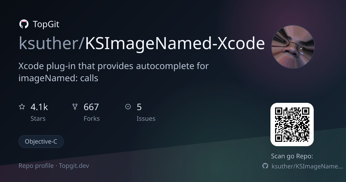 TopGit repo profile image for ksuther/KSImageNamed-Xcode