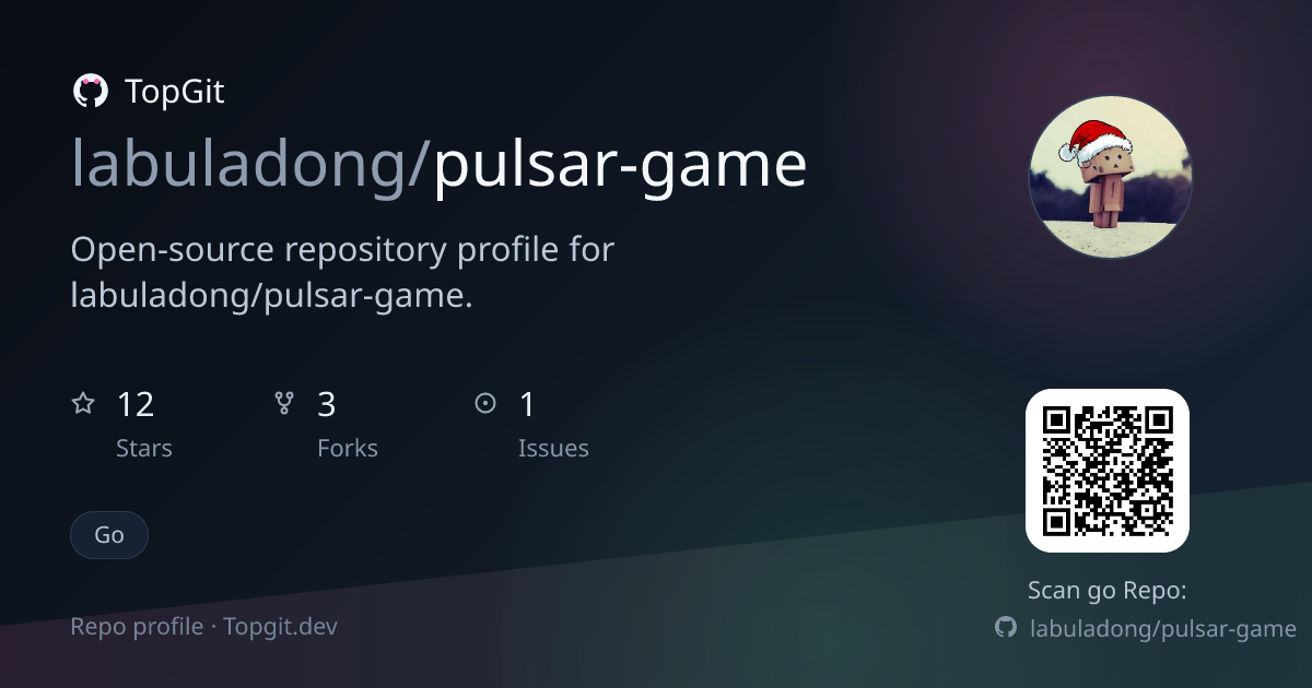TopGit repo profile image for labuladong/pulsar-game