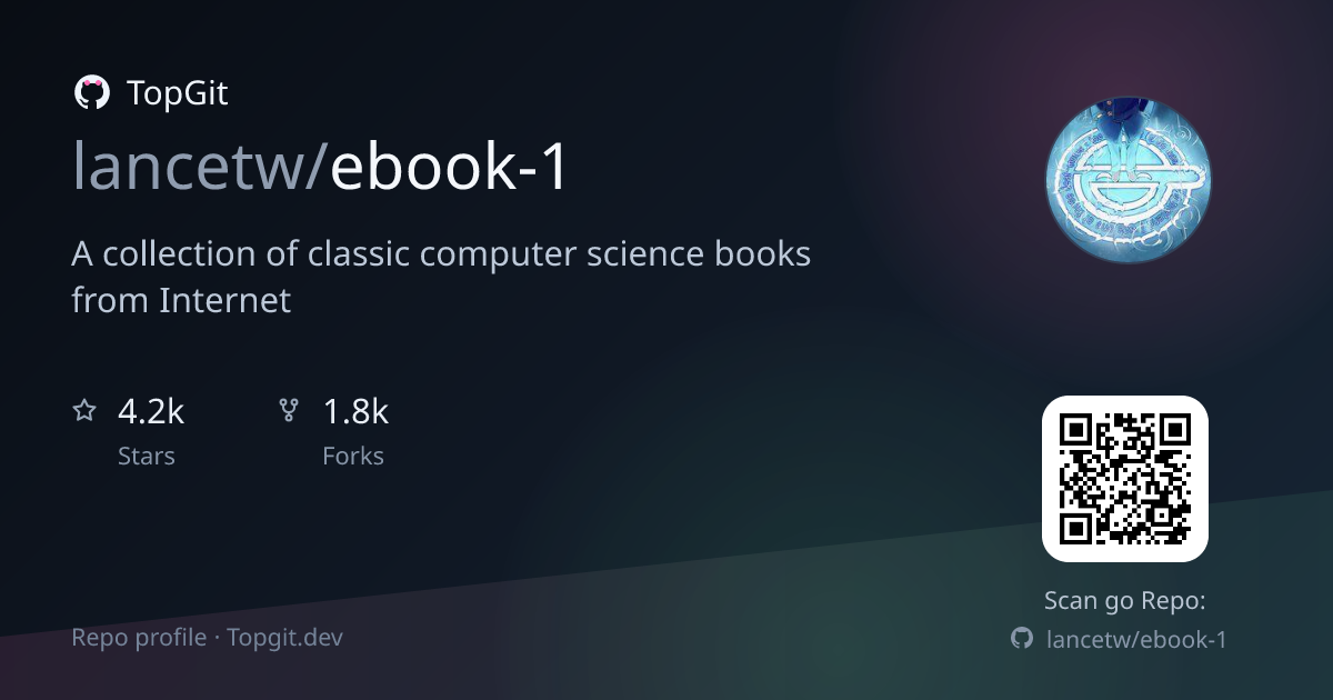 TopGit repo profile image for lancetw/ebook-1