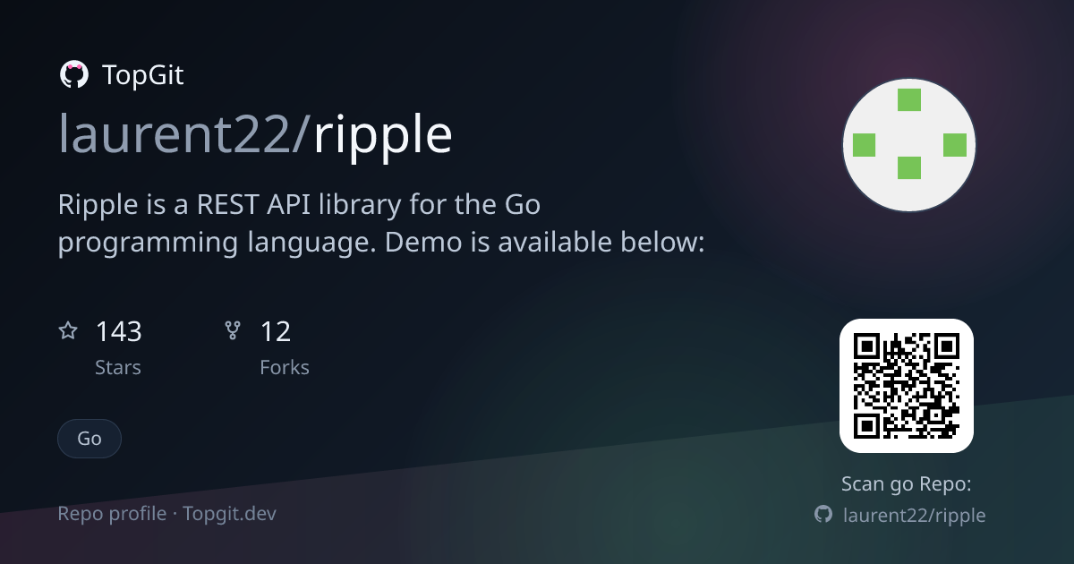 TopGit repo profile image for laurent22/ripple