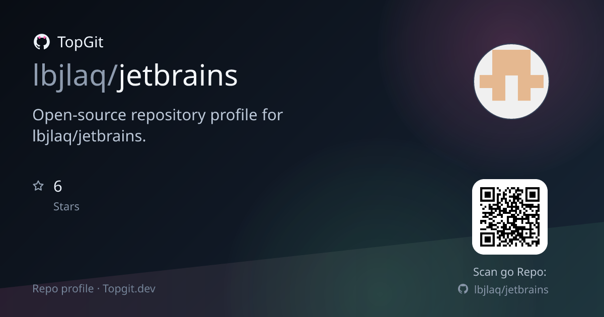 TopGit repo profile image for lbjlaq/jetbrains