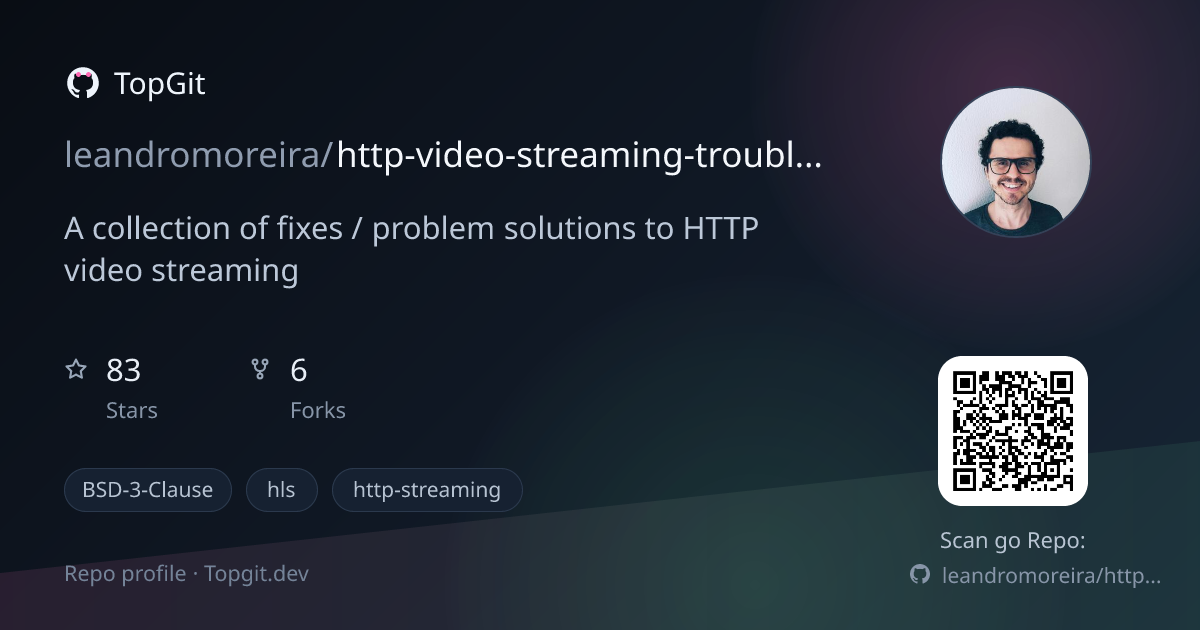 TopGit repo profile image for leandromoreira/http-video-streaming-troubleshooting