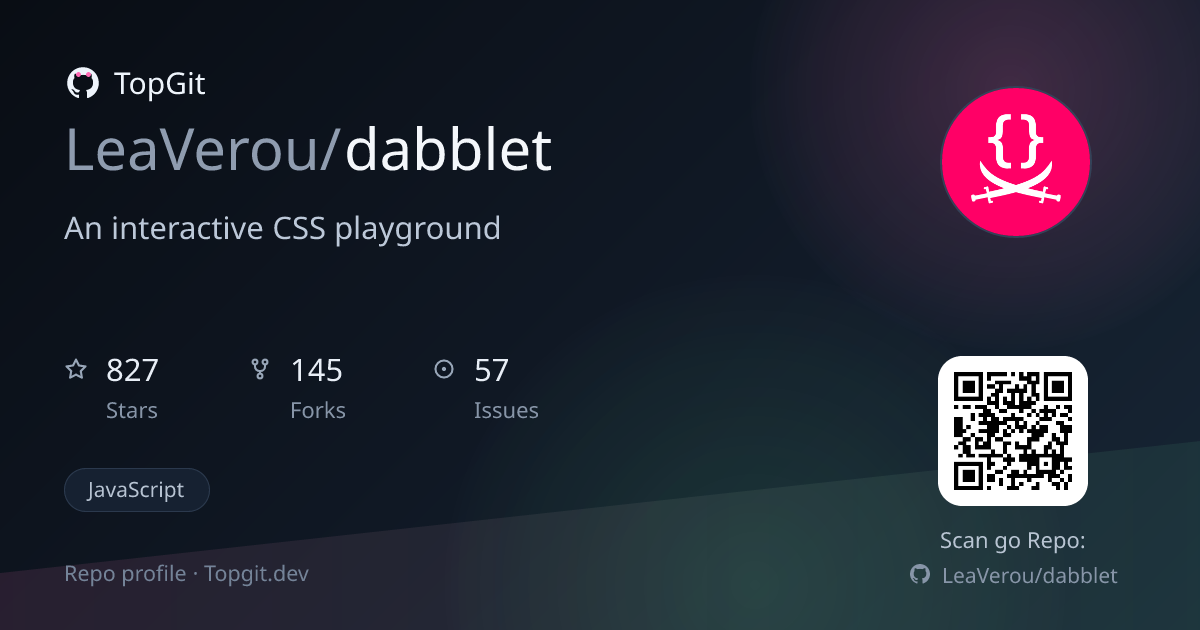TopGit repo profile image for LeaVerou/dabblet