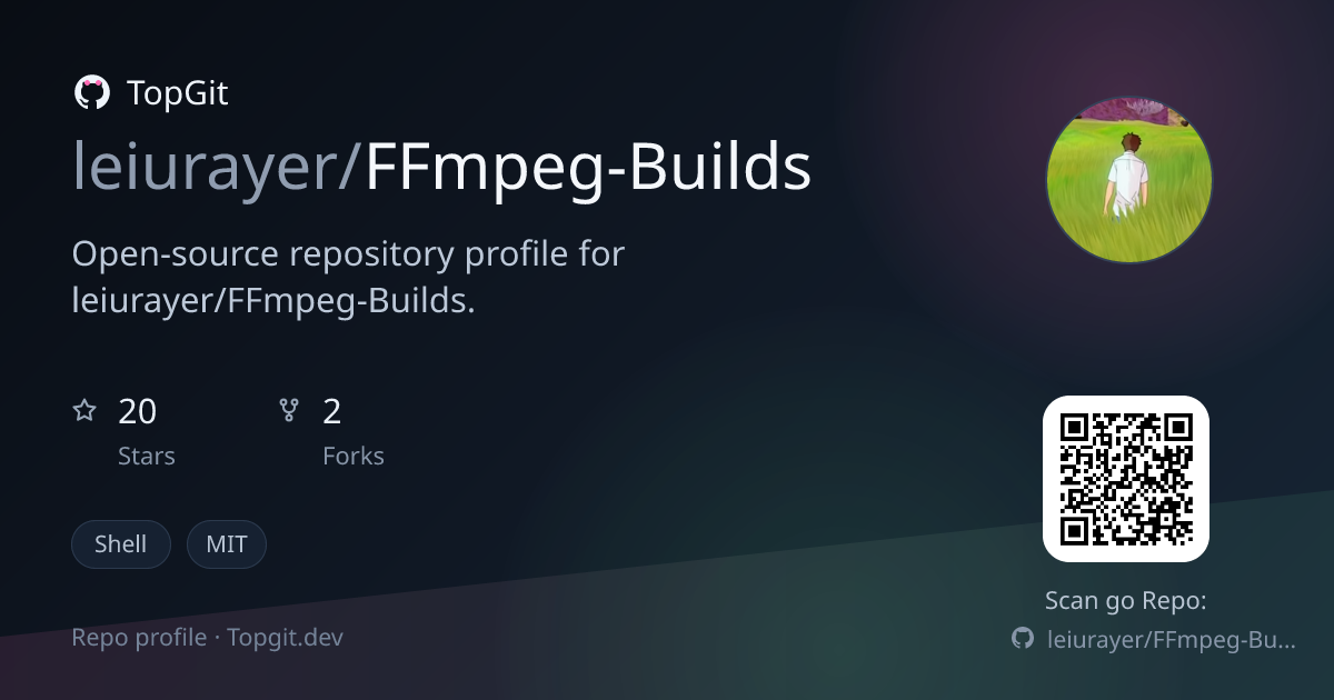 TopGit repo profile image for leiurayer/FFmpeg-Builds