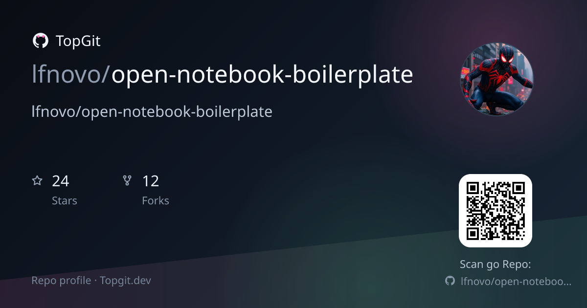 TopGit repo profile image for lfnovo/open-notebook-boilerplate