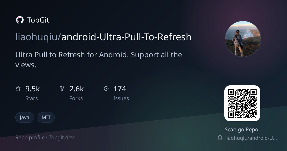 TopGit repo profile image for liaohuqiu/android-Ultra-Pull-To-Refresh