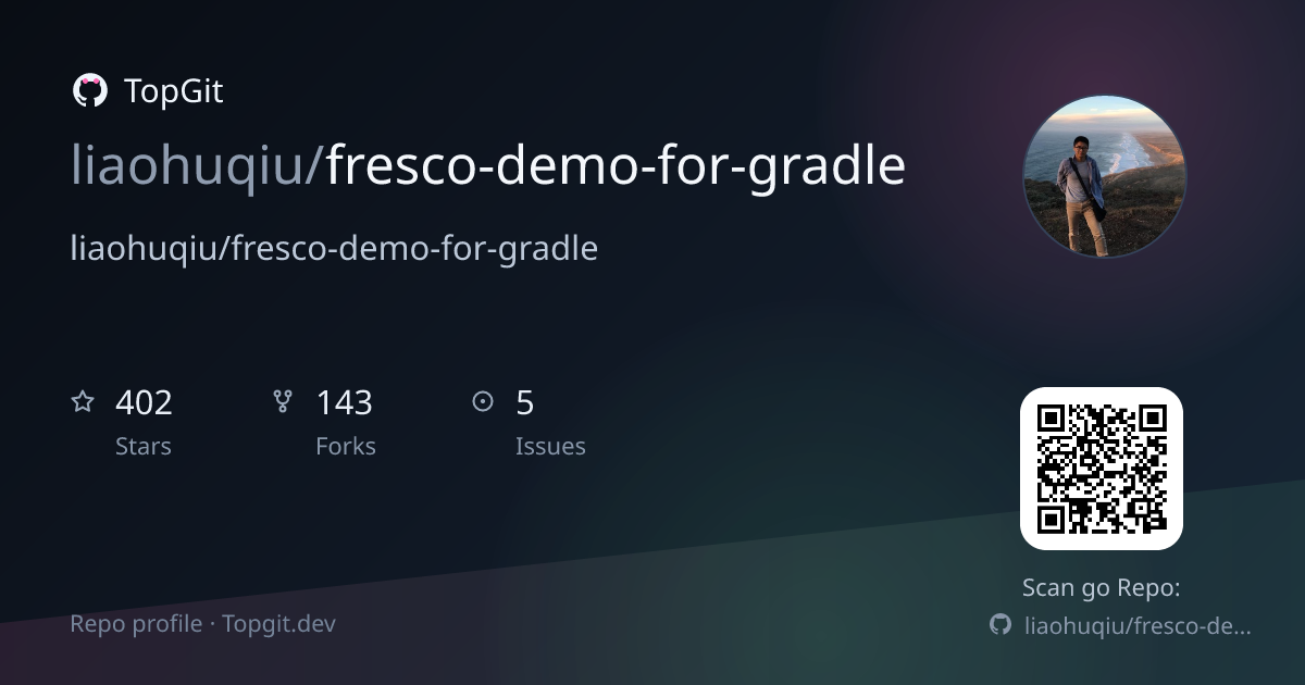 TopGit repo profile image for liaohuqiu/fresco-demo-for-gradle