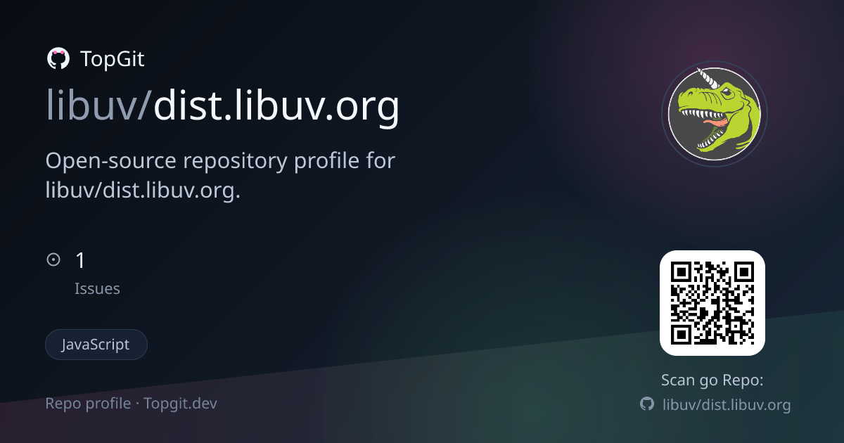 TopGit repo profile image for libuv/dist.libuv.org
