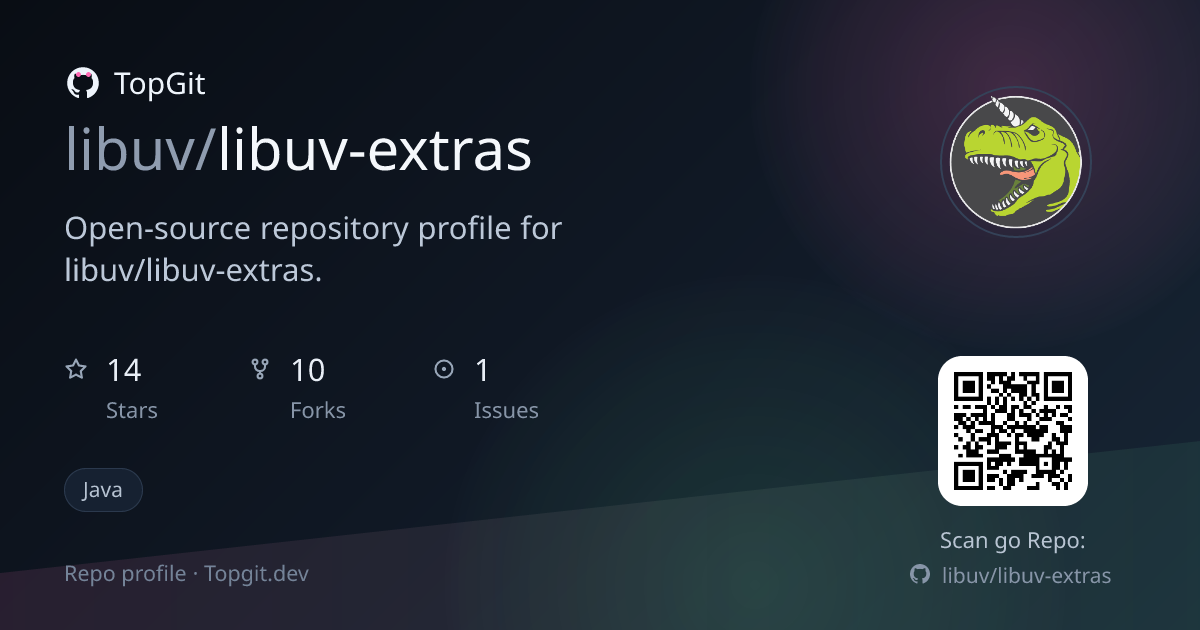 TopGit repo profile image for libuv/libuv-extras