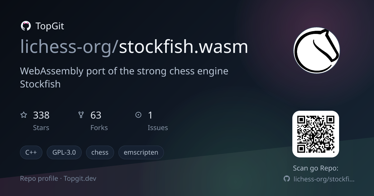 TopGit repo profile image for lichess-org/stockfish.wasm