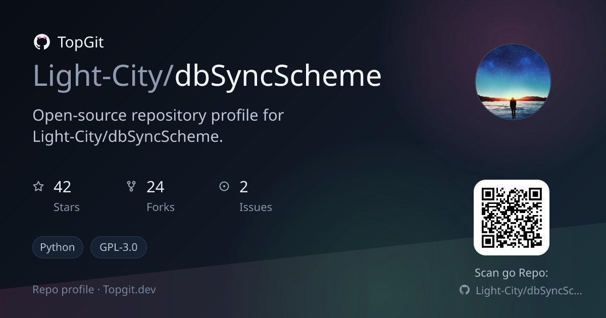TopGit repo profile image for Light-City/dbSyncScheme