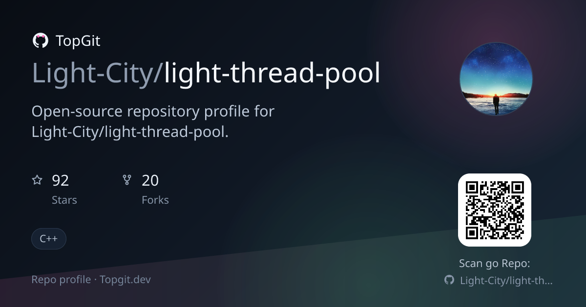 TopGit repo profile image for Light-City/light-thread-pool