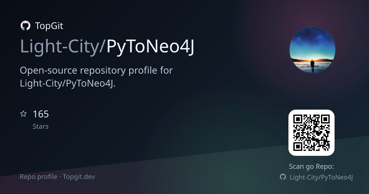 TopGit repo profile image for Light-City/PyToNeo4J